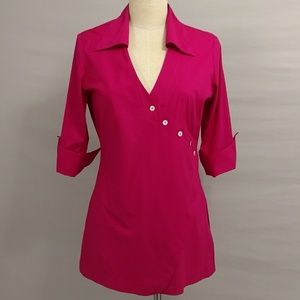 Farinaz Taghavi Canada  Magenta Pink Tunic Shirt M